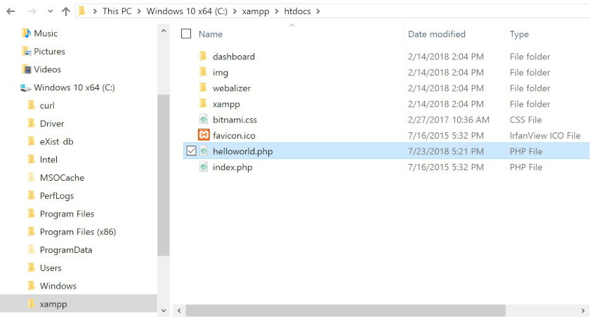 Put all the files in htdocs folder (e.g. C:\xampp\htdocs)